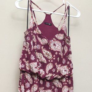 Papermoon Wendilyn Burgundy Paisley Maxi Dress - XL - GUC